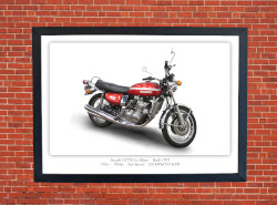 Suzuki GT750 Le Mans Motorbike Motorcycle - A3/A4 Size Print Poster