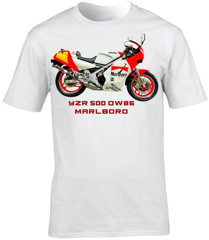 Eddie Lawson Yamaha YZR 500 (OW86) Marlboro Motorbike Motorcycle - T-Shirt