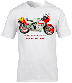 Eddie Lawson Yamaha YZR 500 (OW86) Marlboro Motorbike Motorcycle - T-Shirt