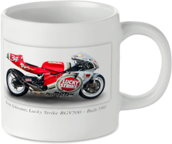 Kevin Schwantz Suzuki Lucky Strike RGV500 Motorcycle Motorbike Tea Coffee Mug Ideal Biker Gift Printed UK