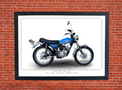 Suzuki TS90 Motorbike Motorcycle - A3/A4 Size Print Poster