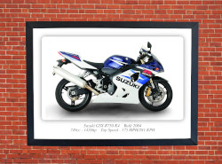 Suzuki GSX-R750 K4 Motorbike Motorcycle - A3/A4 Size Print Poster