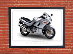 Kawasaki ZZ-R 600 (E) Motorbike Motorcycle - A3/A4 Size Print Poster