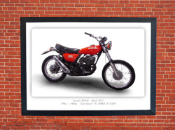 Suzuki TS400 Motorbike Motorcycle - A3/A4 Size Print Poster