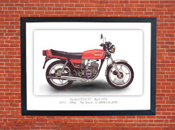 Suzuki GT250 X7 Motorbike Motorcycle - A3/A4 Size Print Poster