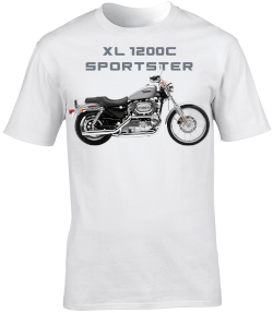 Harley Davidson XL 1200C Sportster Motorbike Motorcycle - T-Shirt