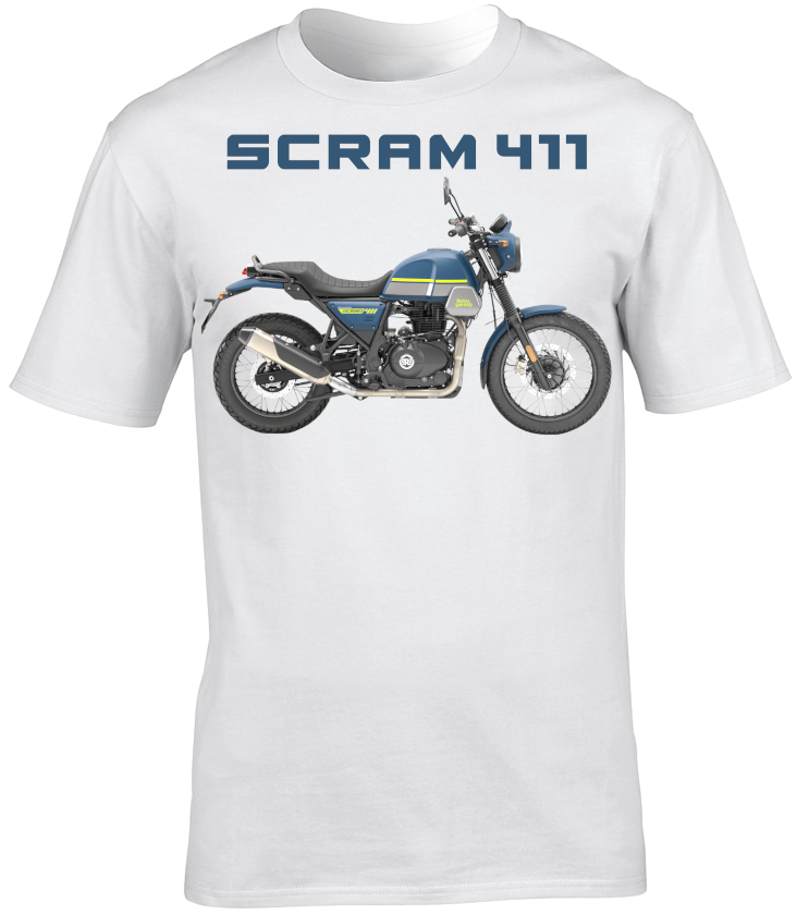 Royal Enfield Scram 411 Motorbike Motorcycle - T-Shirt