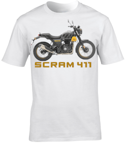 Royal Enfield Scram 411 Motorbike Motorcycle - T-Shirt
