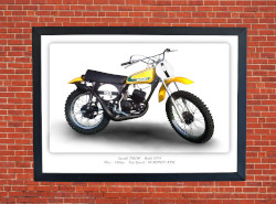 Suzuki TM100 Motorbike Motorcycle - A3/A4 Size Print Poster