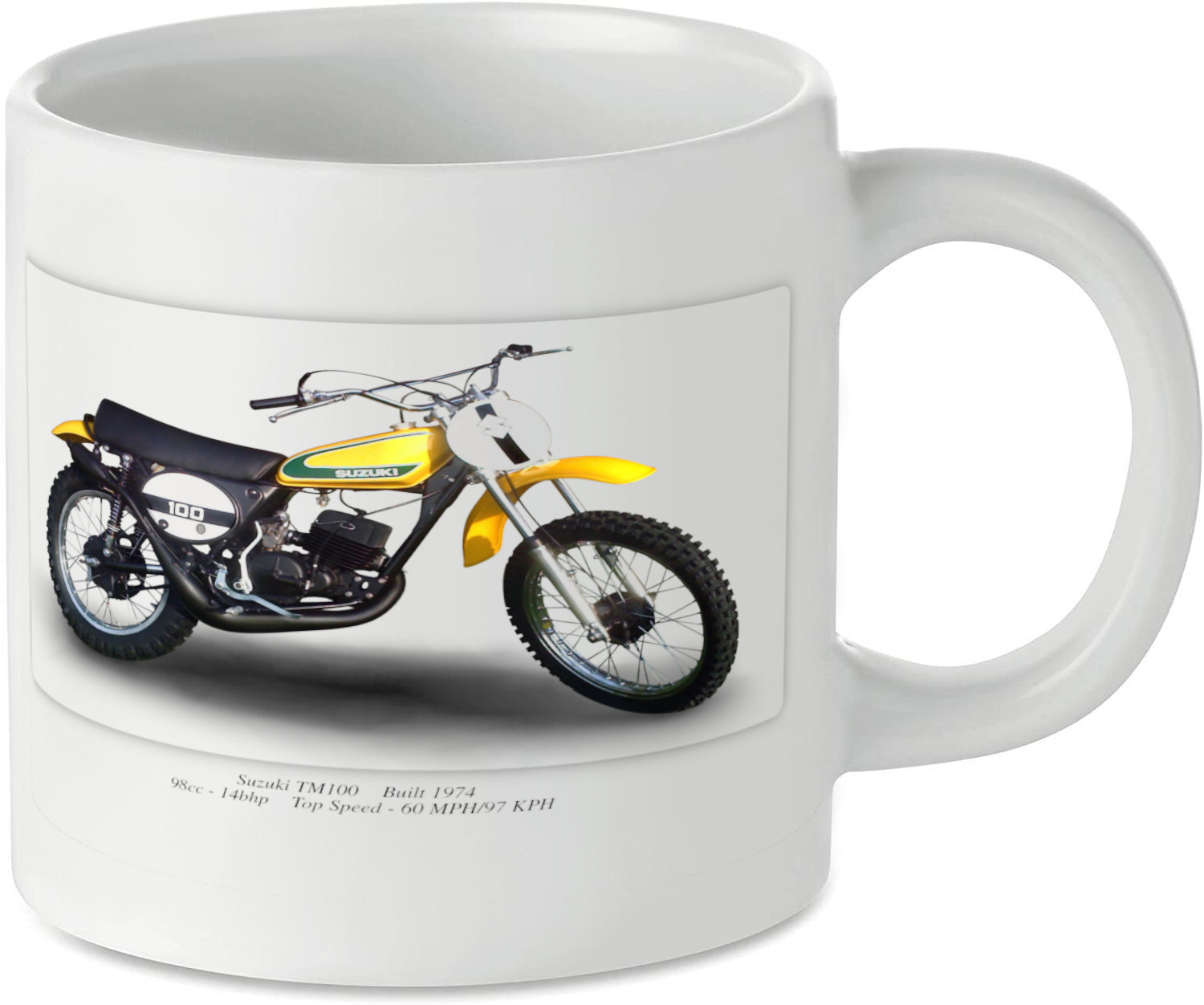 Suzuki TM100 Motorbike Motorcycle Tea Coffee Mug Ideal Biker Gift Printed UK