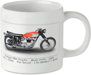 Triumph TR6 Trophy Motorbike Tea Coffee Mug Ideal Biker Gift Printed UK