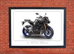 Yamaha MT 10 SP Motorbike Motorcycle - A3/A4 Size Print Poster