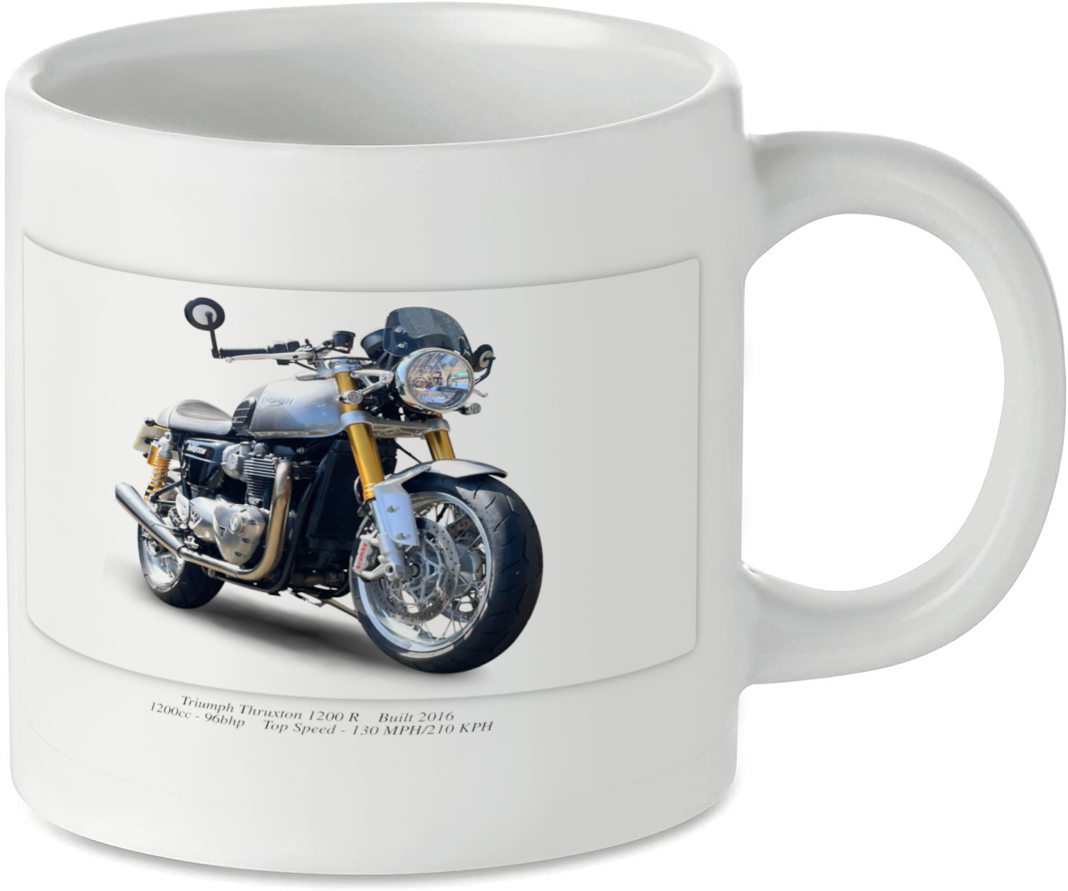 Triumph Thruxton 1200 R Motorbike Tea Coffee Mug Ideal Biker Gift Printed UK