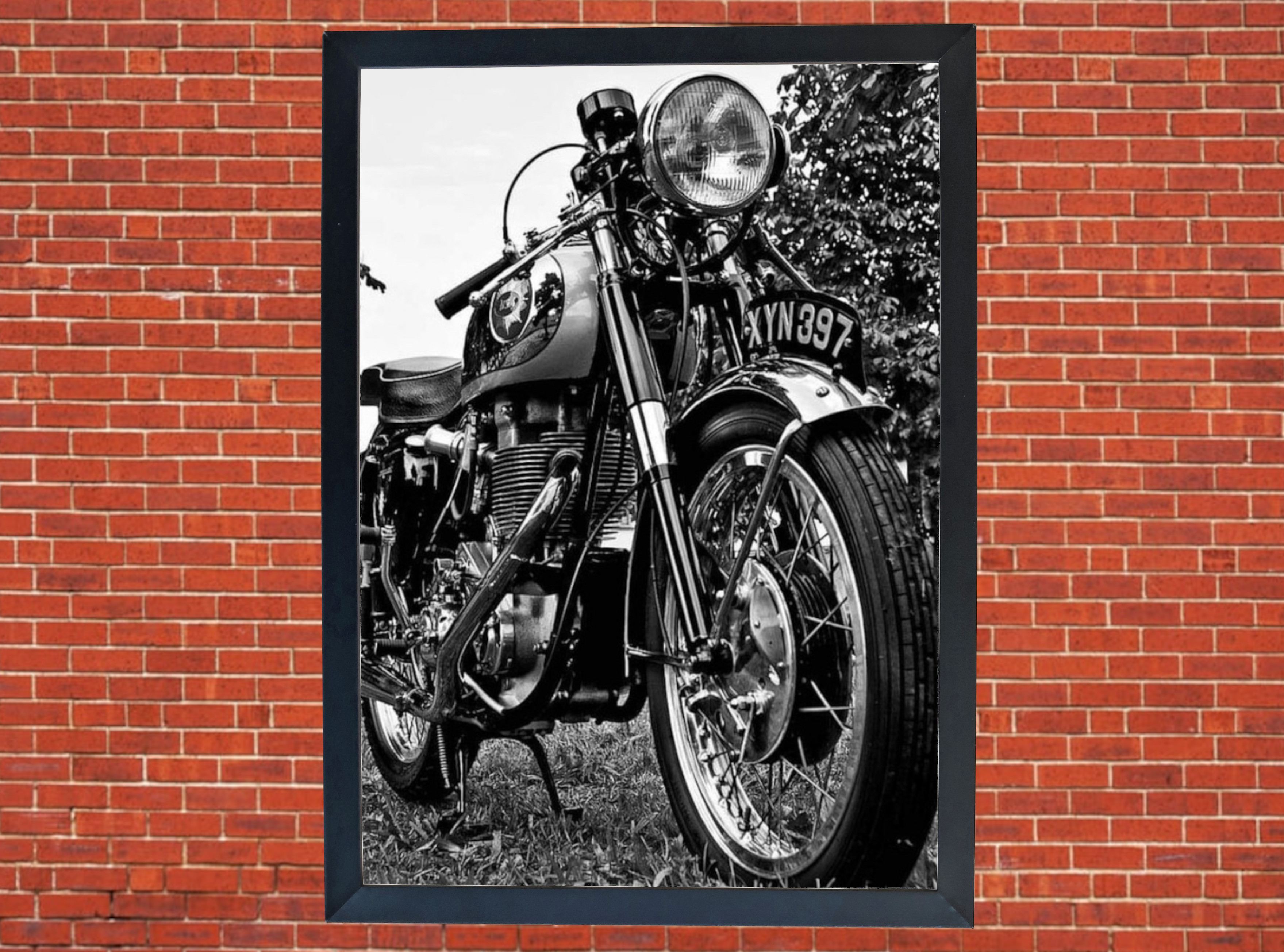 Norton Commando Motorcycle Poster Print Size A3/A4