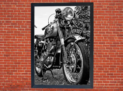 Norton Commando Motorcycle Poster Print Size A3/A4