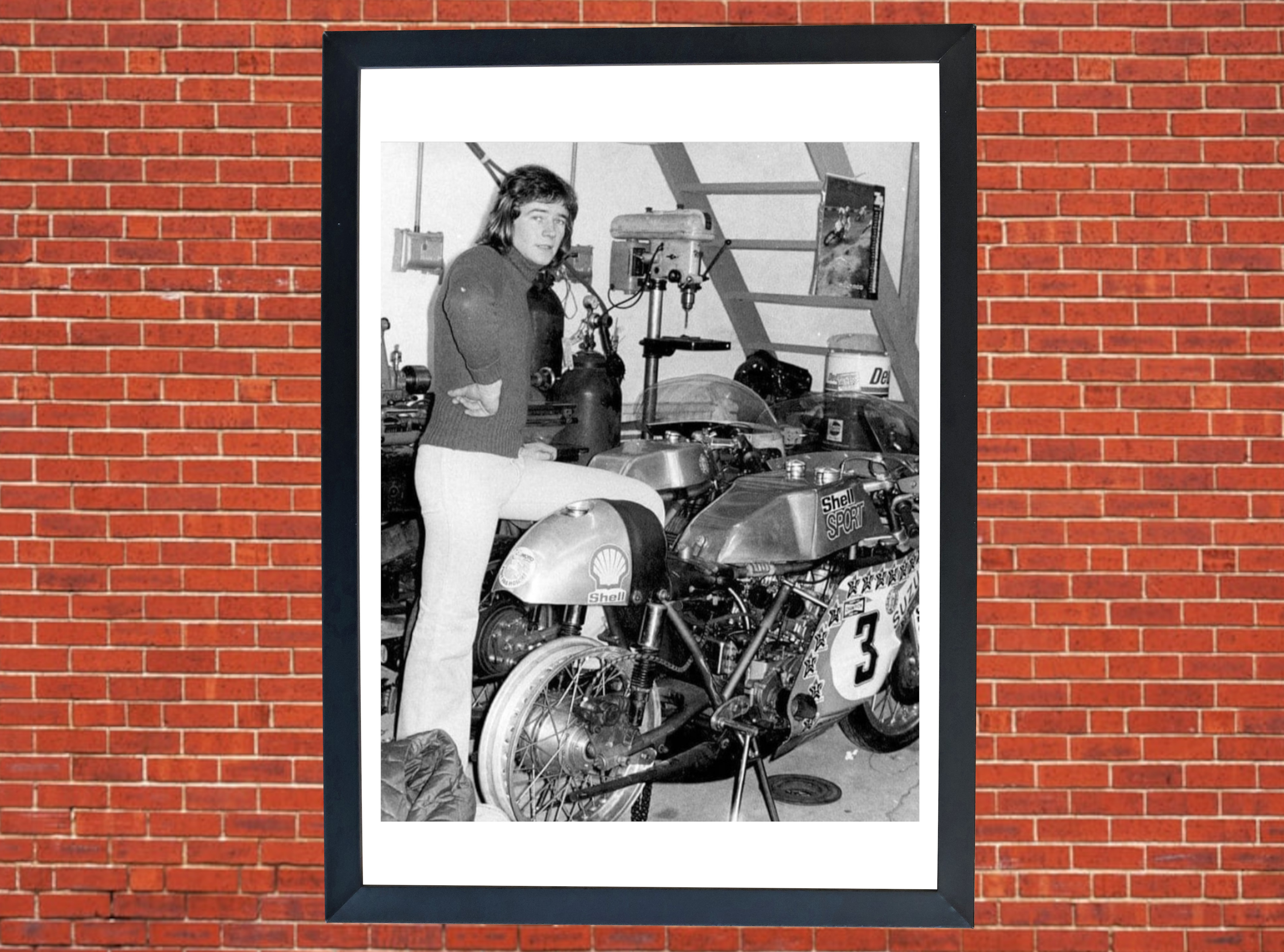 Barry Sheene Motorbike Motorcycle - A3/A4 Size Print Poster