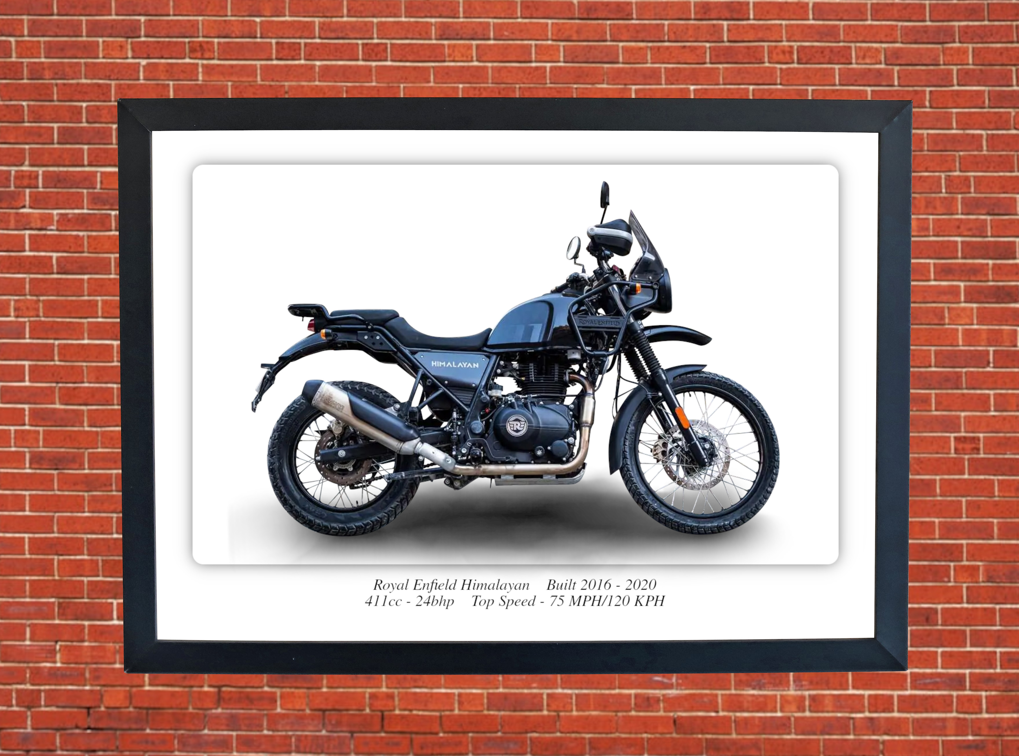 Royal Enfield Himalayan Motorbike Motorcycle - A3/A4 Size Print Poster