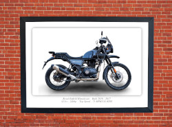 Royal Enfield Himalayan Motorbike Motorcycle - A3/A4 Size Print Poster