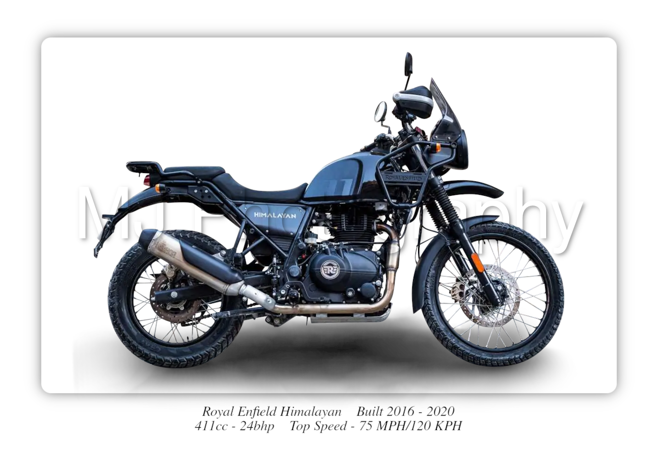 Royal Enfield Himalayan Motorbike Motorcycle - A3/A4 Size Print Poster