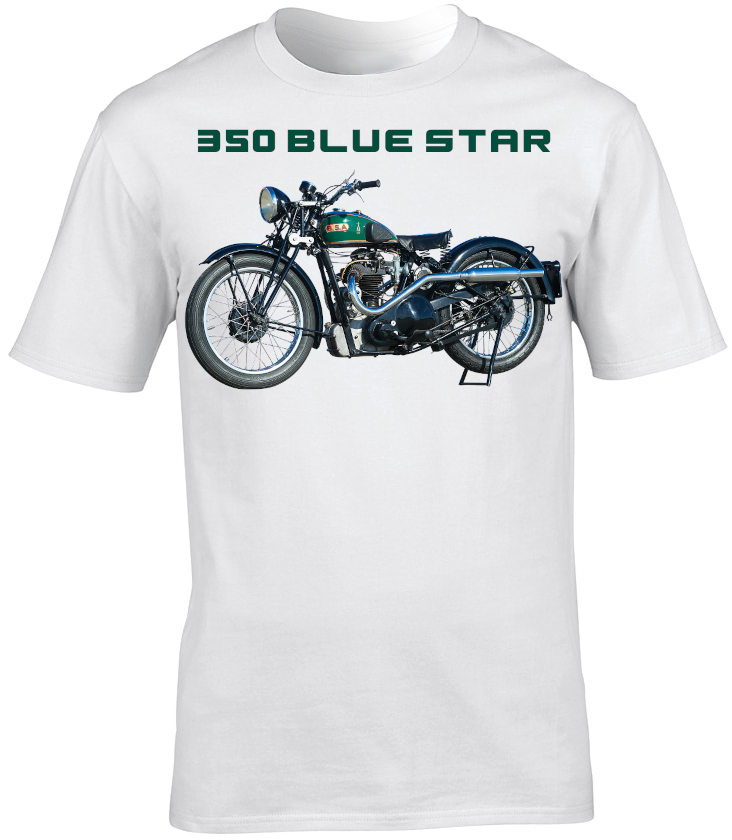 BSA 350 Blue Star Motorbike Motorcycle - T-Shirt