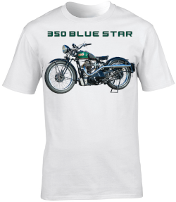 BSA 350 Blue Star Motorbike Motorcycle - T-Shirt
