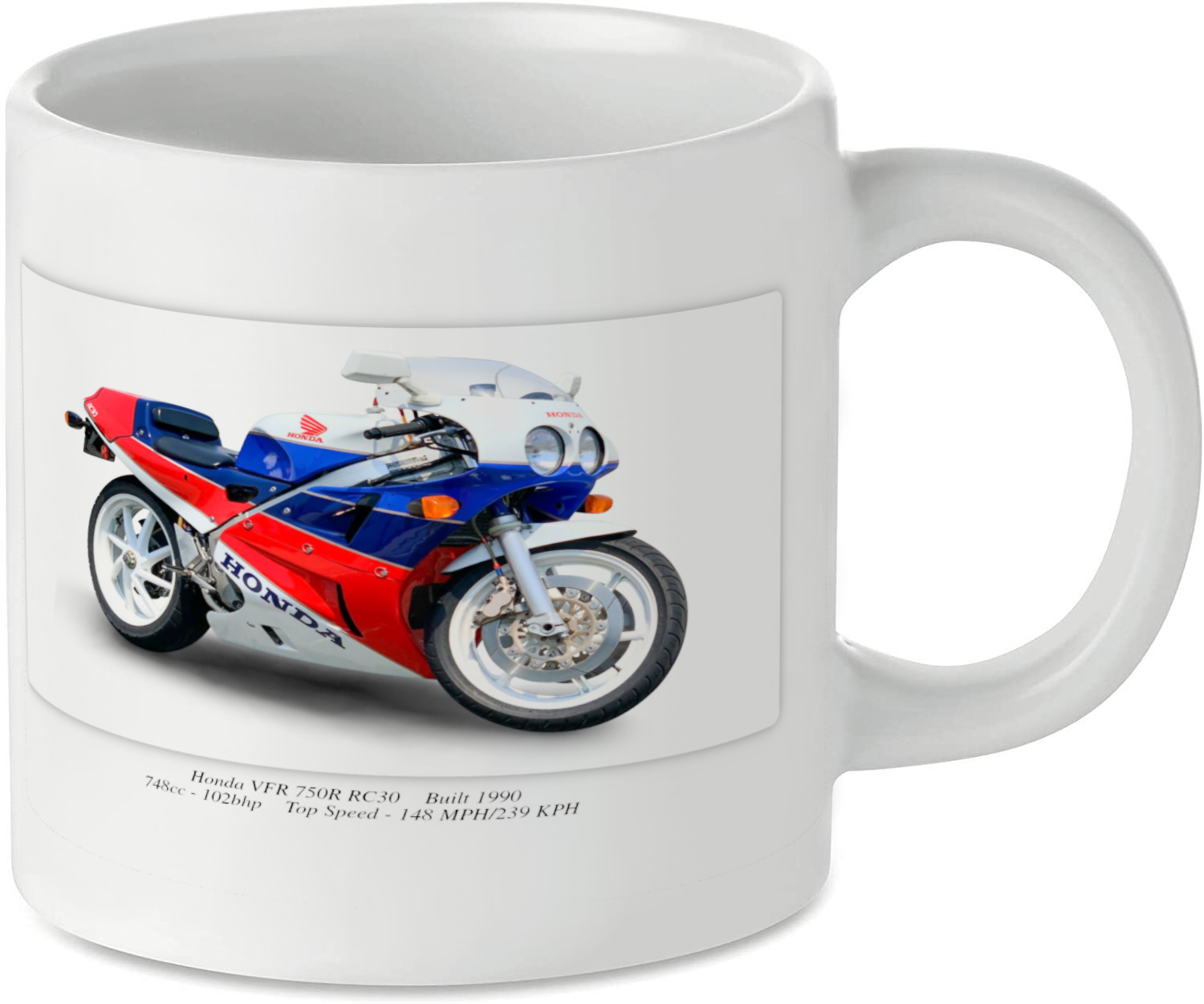Honda VFR 750R RC30 Motorbike Motorcycle Tea Coffee Mug Ideal Biker Gift Printed UK