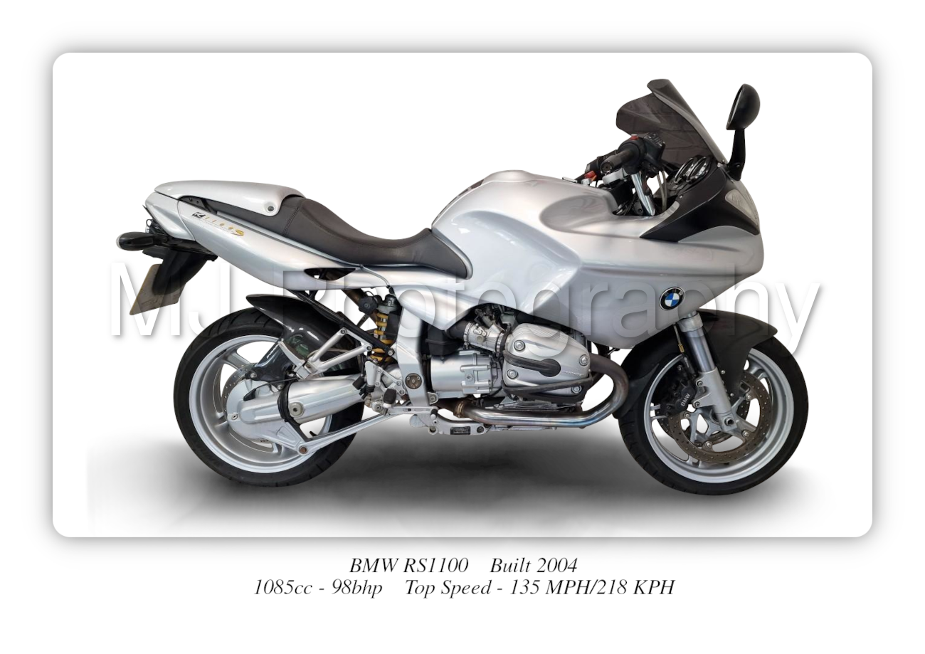 BMW RS1100 Motorbike Motorcycle - A3/A4 Size Print Poster