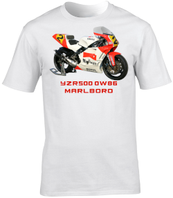 Eddie Lawson Yamaha YZR500 (OW86) Marlboro Motorbike Motorcycle - T-Shirt