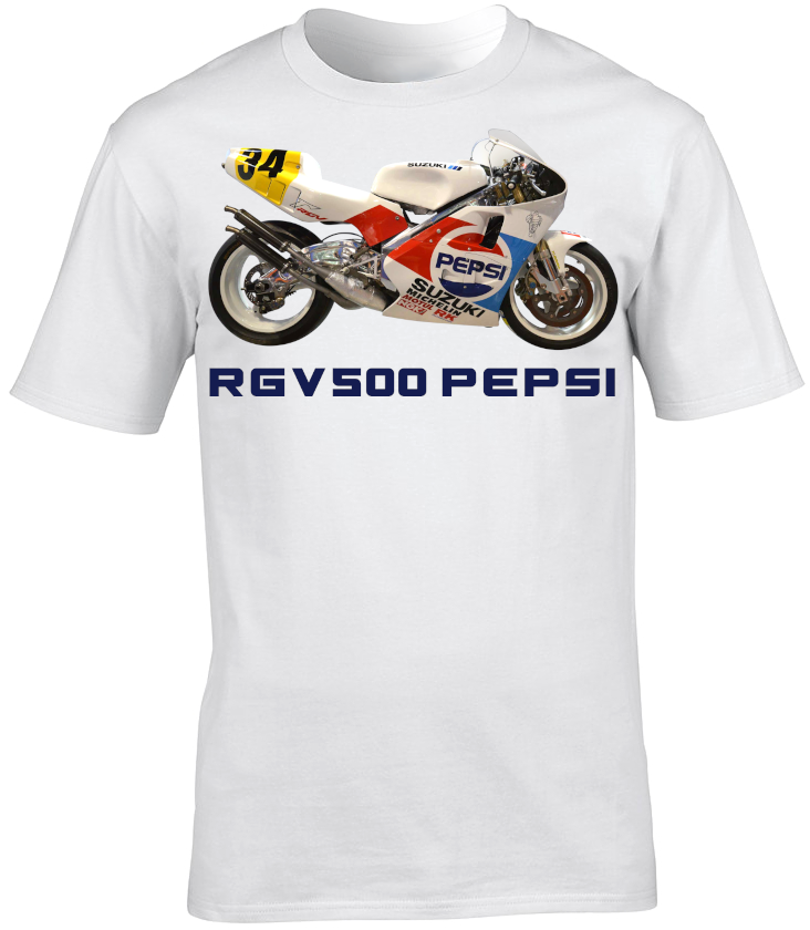 Suzuki RGV500 Kevin Schwantz Pepsi Motorbike Motorcycle - T-Shirt