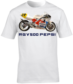 Suzuki RGV500 Kevin Schwantz Pepsi Motorbike Motorcycle - T-Shirt