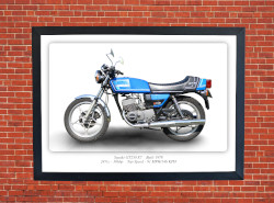 Suzuki GT250 X7 Motorbike Motorcycle - A3/A4 Size Print Poster