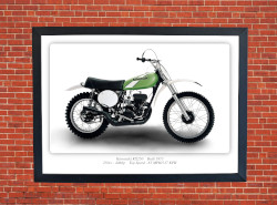 Yamaha KX250 Motorcycle - A3/A4 Size Print Poster