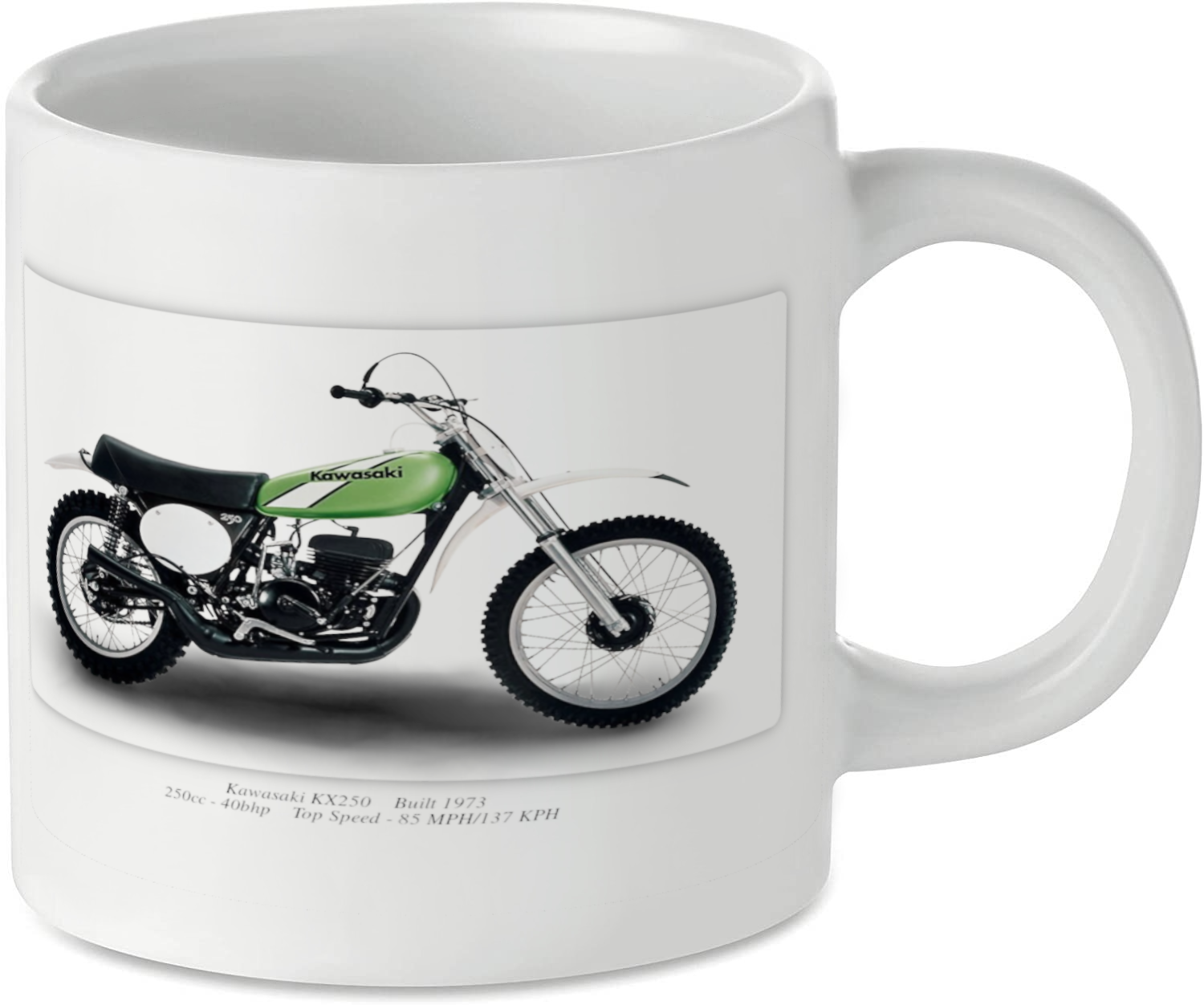 Yamaha KX250 Motorcycle Motorbike Tea Coffee Mug Ideal Biker Gift Printed UK