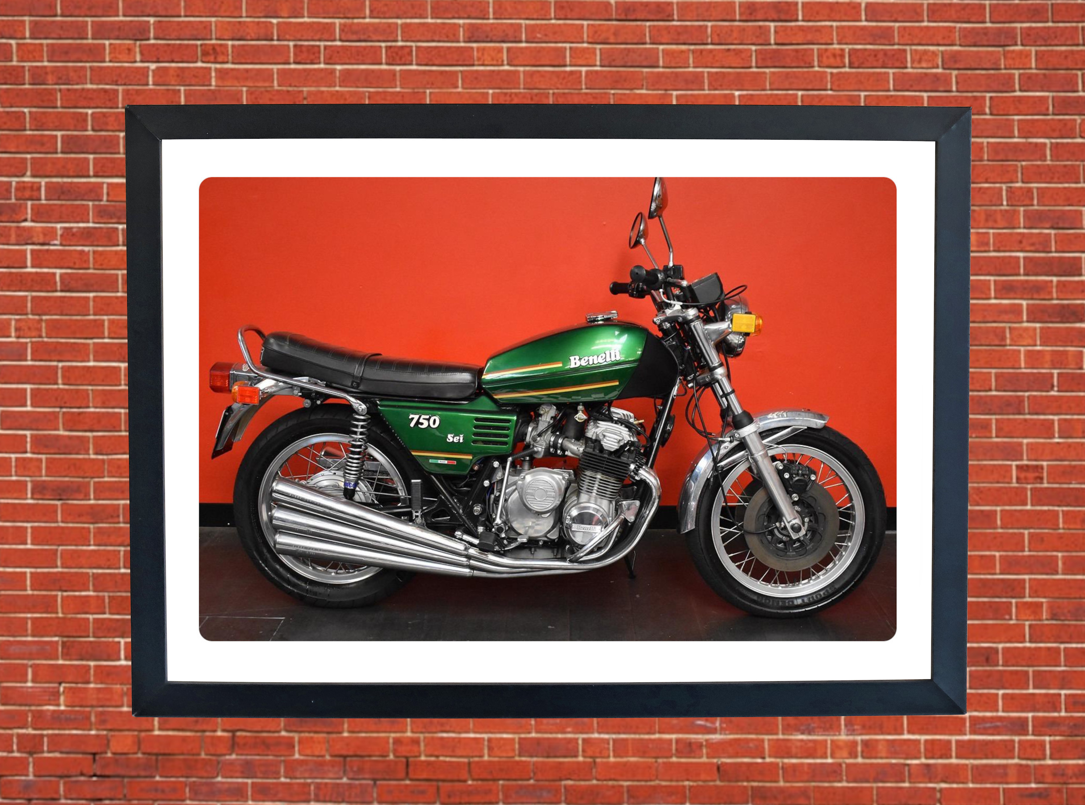 Benelli 750 Six Sei Motorcycle A3/A4 Size Print Poster on Photographic Paper