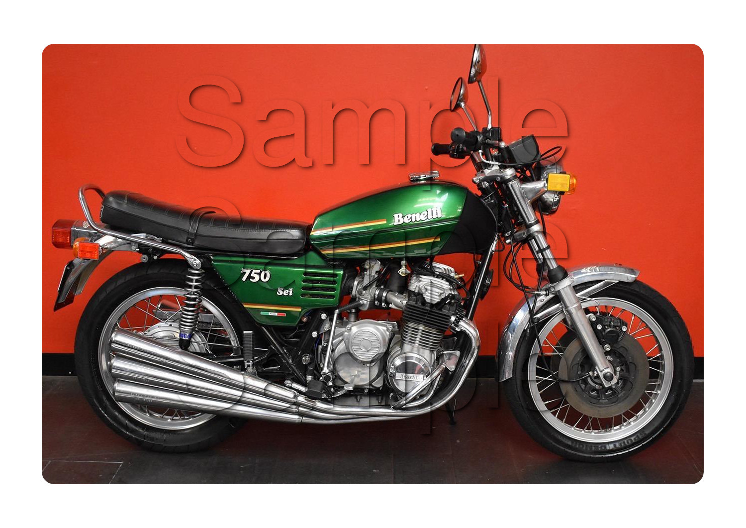 Benelli 750 Six Sei Motorcycle A3/A4 Size Print Poster on Photographic Paper