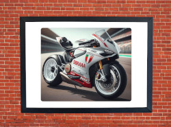 Ducati Panigale Motorcycle A3/A4 Size Print Poster on Photographic Paper