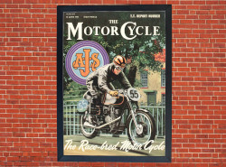 AJS The Motorcycle Vintage Motorbike Motorcycle A3/A4 Promotional Poster