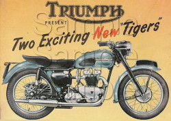 Triumph Tiger Motorbike Motorcycle A3/A4 Promotional Poster