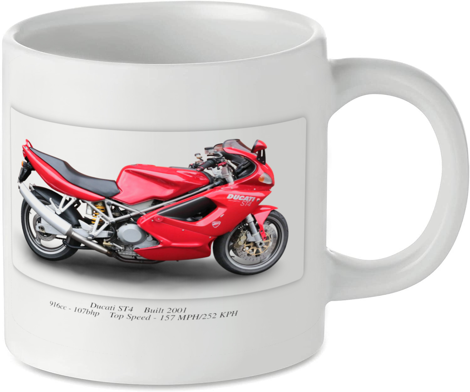 Ducati ST4 Motorcycle Motorbike Tea Coffee Mug Ideal Biker Gift Printed UK