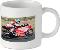 Troy Bayliss on Ducati 999 Motorcycle Motorbike Tea Coffee Mug Ideal Biker Gift Printed UK