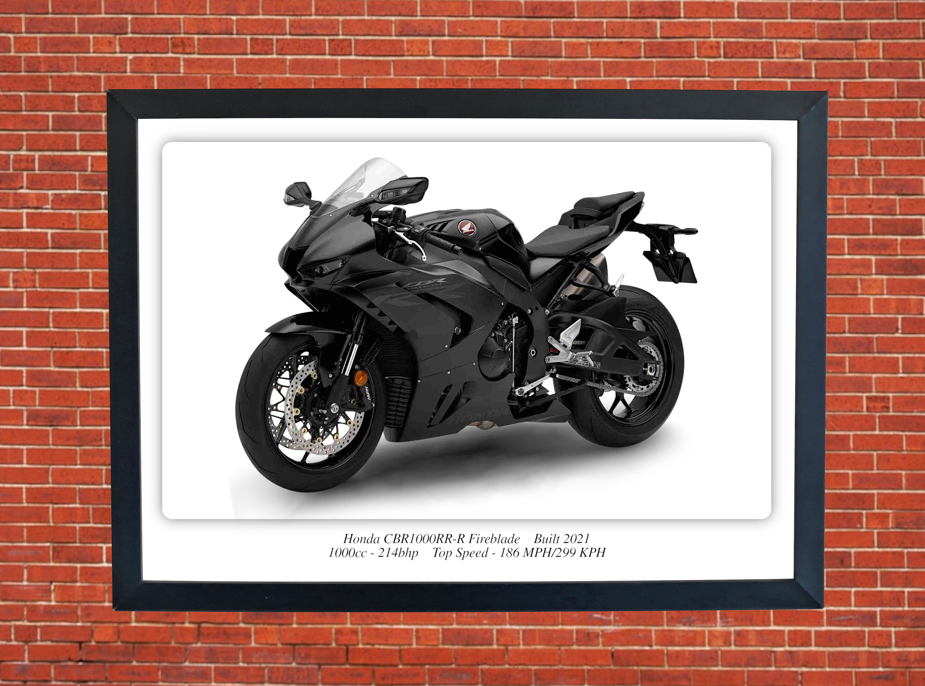 Honda CBR1000RR-R Fireblade Motorbike Motorcycle - A3/A4 Size Print Poster