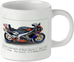 Aprilia RSV Mille R Haga Motorbike Tea Coffee Mug Ideal Biker Gift Printed UK