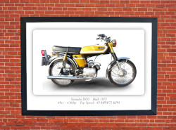 Yamaha SS50 Motorbike Motorcycle - A3/A4 Size Print Poster