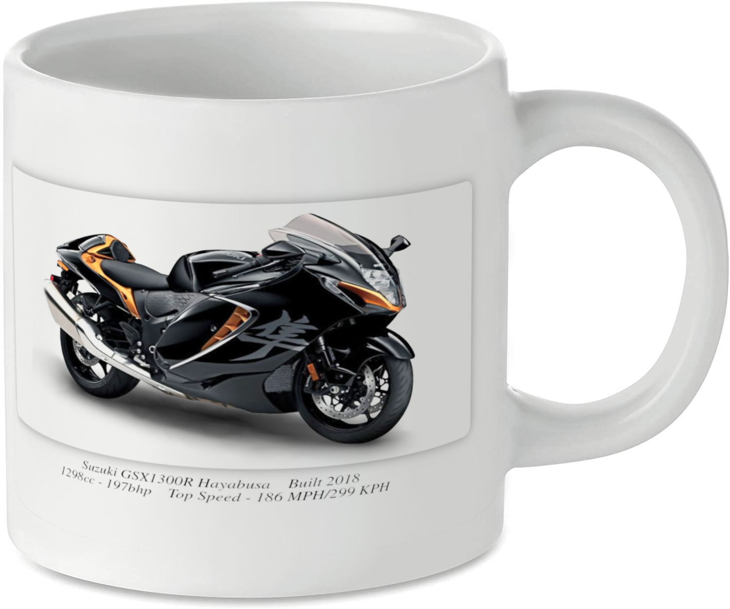 Suzuki GSX1300R Hayabusa Motorcycle Motorbike Tea Coffee Mug Ideal Biker Gift Printed UK