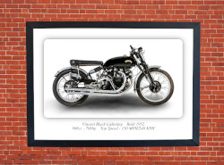 Vincent Black Lightning Motorbike A3/A4 Size Print Poster on Photographic Paper
