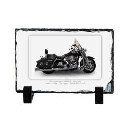 Harley Davidson FLHRCI Motorbike Coaster natural slate rock with stand 10x15cm