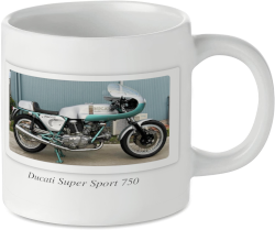 Ducati Super Sport 750 Motorcycle Motorbike Tea Coffee Mug Ideal Biker Gift Printed UK