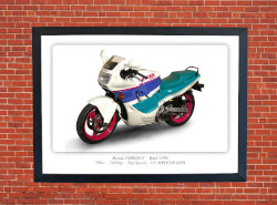 Honda CBR600 F Motorbike Motorcycle - A3/A4 Size Print Poster