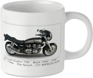 Kawasaki Zephyr 750 Motorbike Tea Coffee Mug Ideal Biker Gift Printed UK