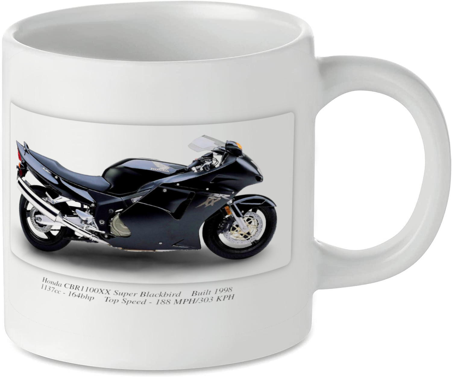 Honda CBR1100XX Super Blackbird Motorcycle Motorbike Tea Coffee Mug Ideal Biker Gift Printed UK